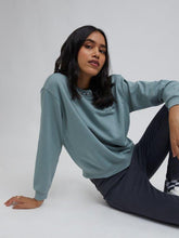 Load image into Gallery viewer, Zudio Sage Text Printed Sweatshirt