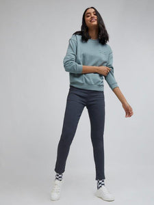 Zudio Sage Text Printed Sweatshirt