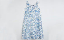 Load image into Gallery viewer, Zudio Blue Floral Patterned Fit-and-Flare Dress
