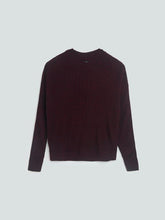 Load image into Gallery viewer, Zudio Burgundy Self-Striped Knitted Top